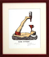  PRODÁNO.  Jiří Slíva - Wine fitness - grafika